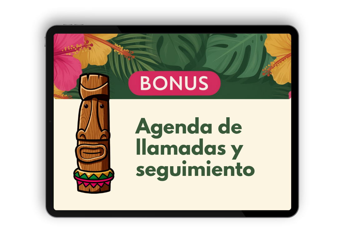 Bonus 1 - Agenda de llamadas y seguimiento
